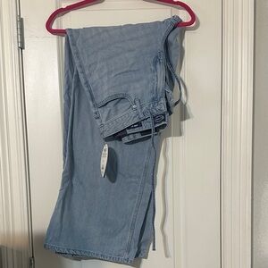 Light Blue Wide Leg Women's Jeans